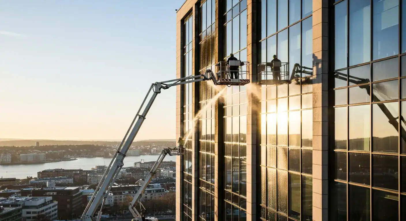 Profesjonell fasaderens: Slik fjerner du mose, alger og forurensning - Featured Image