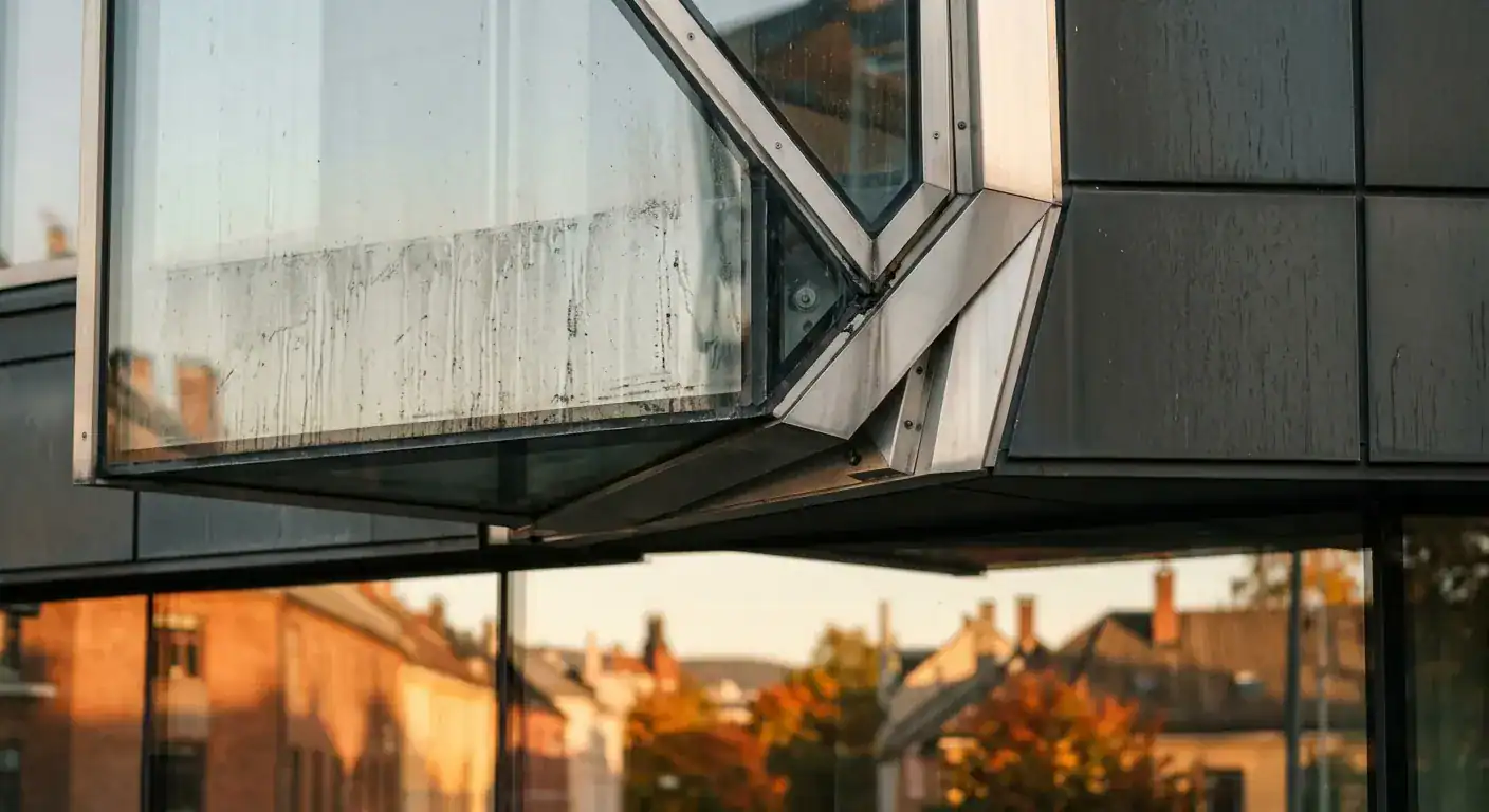 Rengjøring av kompleks arkitektur: Innovative metoder for utfordrende fasadegeometri - Featured Image